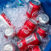 Coca-Cola dans un bac à glace pilée